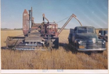 Beamish Model 21 harvesting in 1976